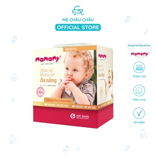 Khăn Khô Đa Năng Mamamy 180 tờ - Thuận tiện cho mẹ và bé