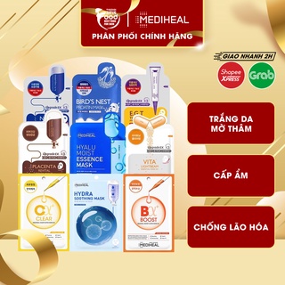 Mặt nạ giấy dưỡng trắng da, giảm mụn, phục hồi da Hàn Quốc Mediheal Essential Mask Ex (Tea Tree, Vita , Collagen)