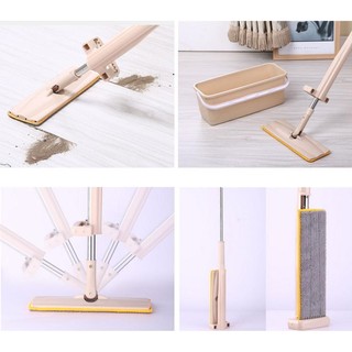 [FREE SHIP] Cây lau nhà vắt phẳng thông minh xoay 360 độ