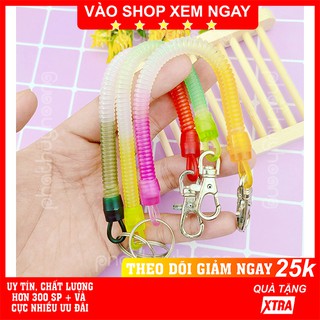 móc khóa dây lò xo ✅ FREESHIP  Có video thật  móc khóa dây lò xo độc đáo nhiều màu sắc - Phát Huy Hoàng