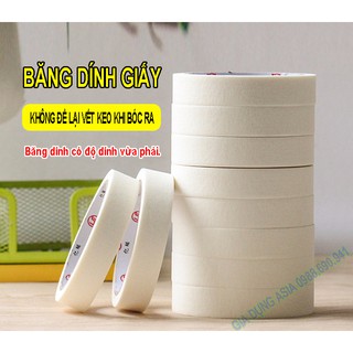 Băng keo GIẤY - băng dính giấy ghi chú, cố định, dán viền tranh vẽ