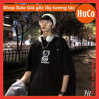 áo phông, thun tay lỡ nam nữ❤áo phản quang 7 màu gấu rick❤áo cổ tròn form thụng unisex chất cotton🦋thời trang cặp đôi