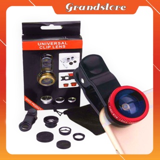 Lens chụp ảnh cho điện thoại, máy tính bảng chụp hình góc rộng và macro, bộ ống len camera điện thoại iphone clip 2in1