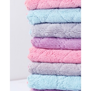 Khăn lau bát đĩa, khăn lau tay đa dụng nhà bếp chất liệu cotton thấm hút nước rất tốt, màu sắc tươi sáng