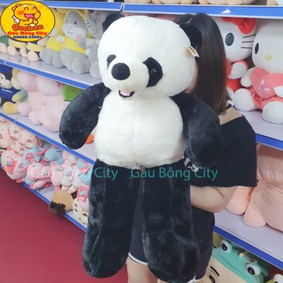 Thú Nhồi Bông Gấu Trúc có nơ size nhỡ 62cm - 780gr - Gấu Bông City