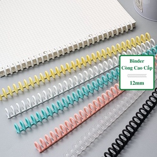 Còng nhựa kẹp giấy lò xo DecorMe còng cao cấp A4 B5 A5 làm gáy sổ còng có thể cắt rời L2