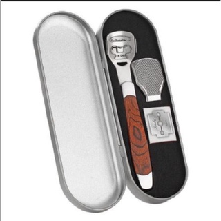 Dụng Cụ Mài, Chà Gót Chân Tẩy Da Chết Inox Cao Cấp kèm lưỡi dao cạo thay thế