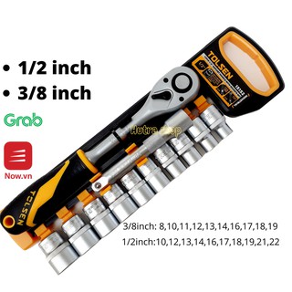 Bộ tuýp 12 chi tiết cần tự động 1/2" và 3/8"