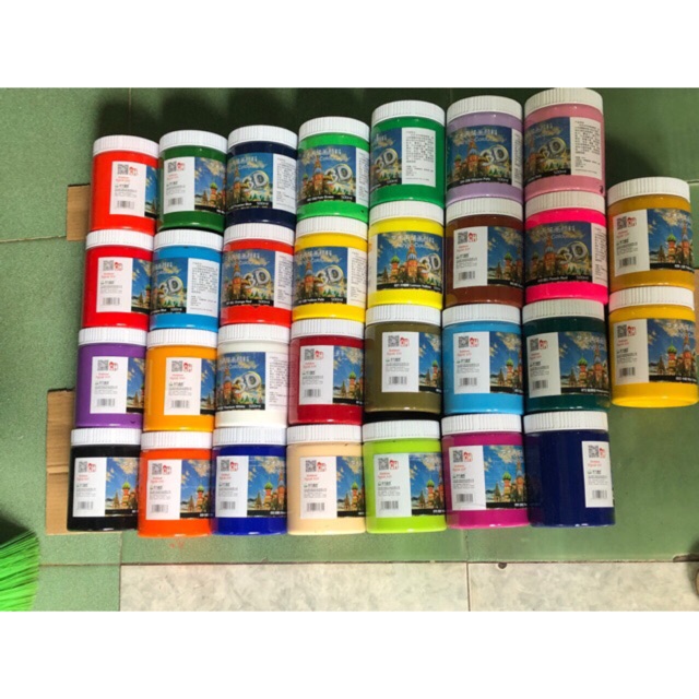Màu acrylic 3D màu ngoài trời (500ml)