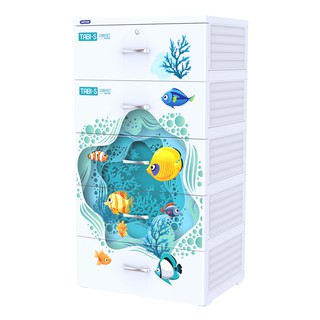 [Hà Nội] Tủ nhựa Duy Tân Tabi-S 5 ngăn - màu trắng