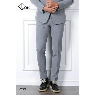 Quần Tây Nam màu xám nhạt co dãn LADO 968