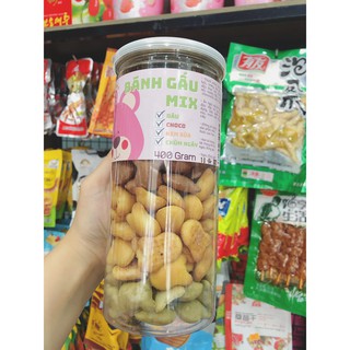 Bánh Gấu  Mix 4 Vị SIÊU BỰ 400g: Kem Truyền Thống, Chùm Ngây, Socola, Dâu- Mèo Ăn Vặt