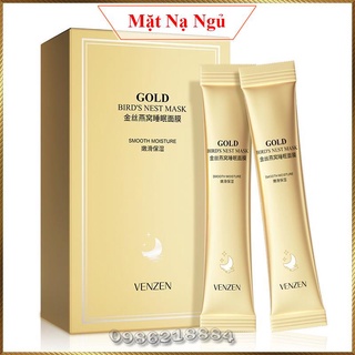 Mặt nạ ngủ Tổ Yến Vàng Venzen Gold Bird's Nest Mask trẻ hoá da dưỡng trắng cấp ẩm VBM4