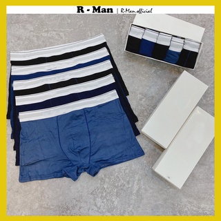 Quần lót nam Cotton cao cấp, Quần sịp đùi vải co giãn 4 chiều mềm mại cực thoáng mát - R MAN