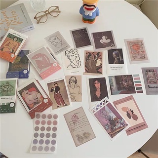 30 tấm POSTCARD trừu tượng retro - Décor nhà Sò