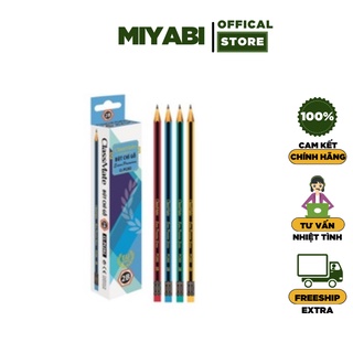 Bút chì 2b CLASSMATE 2b có tẩy PC202 ngòi mềm - Bút chì gỗ văn phòng phẩm cao cấp - MIYABI STORE