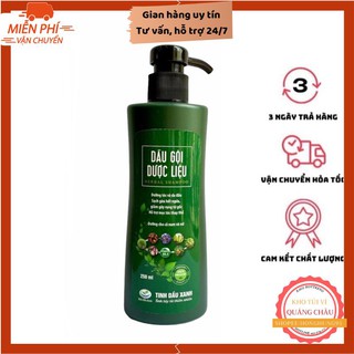 Dầu Gội Dược Liệu Tinh Dầu Xanh Dưỡng Tóc, Sạch Gàu Giảm Gãy Rụng Dùng Cho cả nam và nữ dung tích 250ml