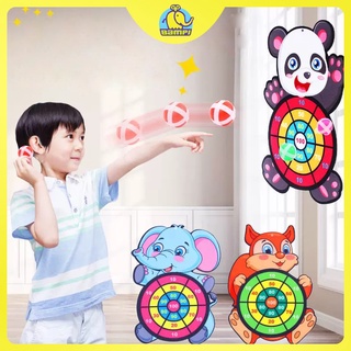 [TẶNG MÓC TREO] Bảng Phi Tiêu Ném Bóng Dính Banh Gai cho bé Đồ Chơi Tập Cầm Nắm Quan Sát Điều Khiển Học Đếm