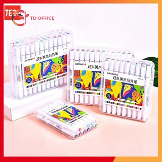 Bút Màu Marker Thân Tròn Hai Đầu Cao cấp  XUETONG, Bút Lông Màu Marker Họa Cụ Tô Màu Vẽ Tranh TEZYBOOKS