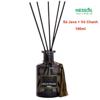 [Cung cấp sĩ &amp; lẻ tinh dầu nước hoa chính hãng] Bộ tinh dầu nước hoa khuyếch tán thơm phòng Sả Java &amp; Vỏ Chanh 180ml