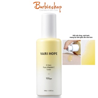 Nước Cân Bằng Vari:Hope Làm Sáng Da VariHope 8 Days Pure Vitamin C Toner  - 100ml