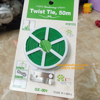 Dây Buộc Lan Lõi Kẽm Bọc Nhựa Có Kèm Dao Cắt Dài 50m - 100m