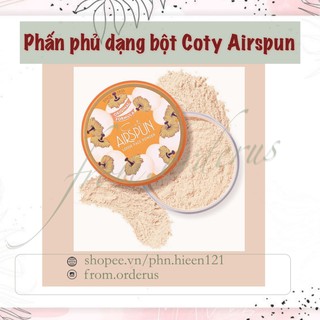 Phấn phủ bột kiềm dầu Loose Face Powder Coty Airspun 65g