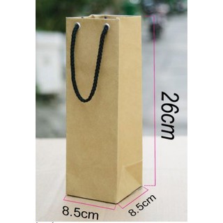 Mộc - Mẫu 20 Combo 10 Túi Kraft Vuông Đứng Size 26x8.5x8.5cm
