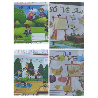 Combo 10 sổ vẽ A4 TT dán gáy (20 tờ)