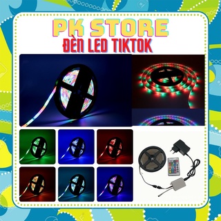 Đèn led tiktok 5M mix đổi màu 2835RGB Quay video Đèn trang trí phòng ngủ bàn làm việc