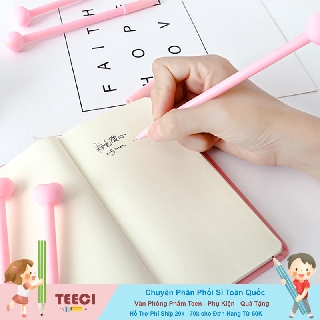 Bút Bị Mực Đen Dáng Chibi Trái Tim Cá Tính T008