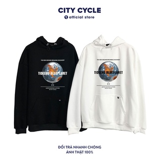Áo Hoodie Blue Planet City Cycle - Áo nỉ dáng suông unisex Hàn Quốc