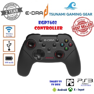 Tay cầm chơi game Edra EGP7602 Wireless 2.4Ghz/ USB Hàng chính hãng
