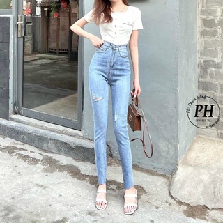 Quần Jenas Nữ Lưng Cao Siêu Tôn Dáng