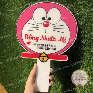 Bảng hiệu hình doreamon_ bảng cầm tay giá rẻ_ Bảng tên shop xinh và rẻ