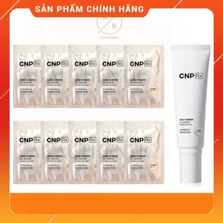 Gói sample Kem chống nắng nâng tone, chống nước vật lý CNP RX- AB Authentic