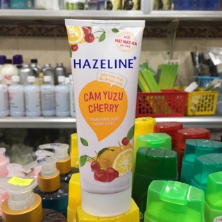 Sữa rửa mặt Hazeline Tẩy tế bào chết Cam Yuzu và Cherry 100g