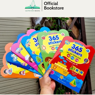 Sách-Combo 365 Stickers Bóc Dán Thông Minh( Dành Cho trẻ Từ 2-6 Tuổi)- Giúp Bé Phát Triển IQ, EQ, CQ (Bộ 6 Cuốn)