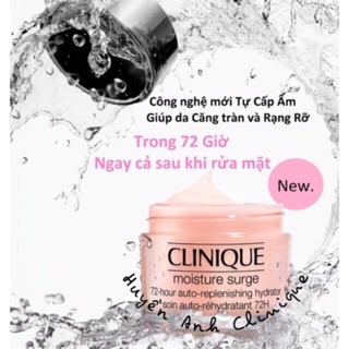 [ BEST SELLER] Kem dưỡng ẩm cấp nước siêu hot Clinique Moisture Surge 72- hour