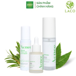 Bộ sản phẩm chăm sóc da mụn LACO ACNEE 10ml tác dụng giúp mờ thâm dưỡng ẩmm giảm mụn