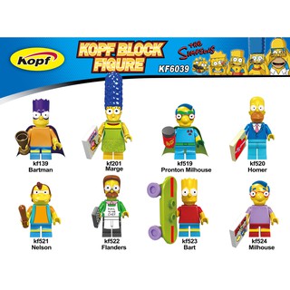 Minifigures Các Nhân Vật Ngộ Nghĩnh Trong Phim Gia Đình Simp Son KF6039