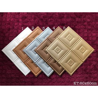Xốp dán tường giả da 6mm