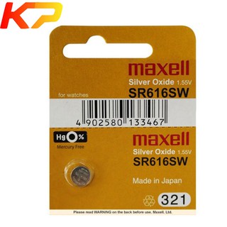 pin đồng hồ sr616sw sr616 321 maxell chính hãng.