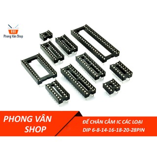 Đế chân cắm IC các loại DIP 6-8-14-16-18-20-28pin - Đế IC