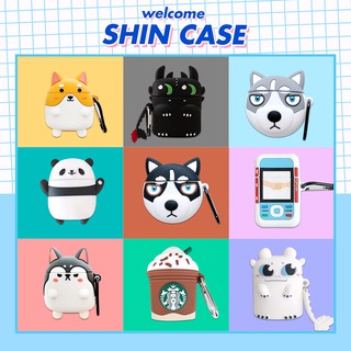 Vỏ Ốp Case bảo vệ bao đựng tai nghe không dây bluetooth 1/2/Pro/i12/i9/i7/tws chống va đập - Shin Case