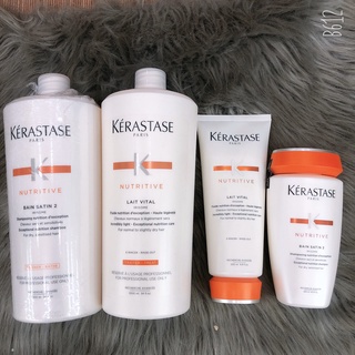 Bộ gội xả dưỡng ẩm dành cho tóc khô sơ hư tổn KERASTASE Nutritive LOREAL ( hàng chính hãng )