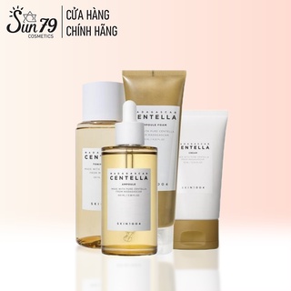 Bộ 4 Sản Phẩm Giảm Mụn Skin1004 Madagascar Centella(SRM 125ml+Toner 210ml+tinh chất 100ml+kem cream 75g)