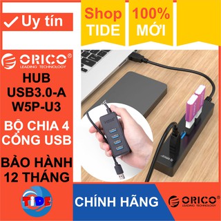 Bộ chia 4 cổng USB 3.0 – Hub Orico W5P-U3 – Chính Hãng – Bảo hành 12 tháng – USB3.0 Four – Port Hub