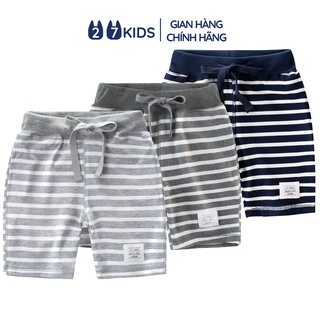 Quần short bé trai 27Kids Quần đùi thể thao nam 100% Cotton cho trẻ từ 2-10 tuổi BSPS4