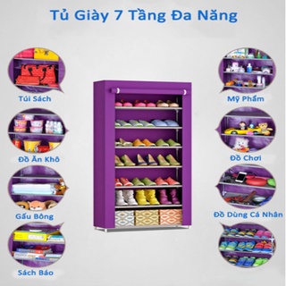 [Giá cực rẻ] Tủ giày vải 7 tầng 6 ngăn gọn gàng và nhiều lựa chọn khác